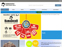 Tablet Screenshot of kamadhenutravels.com